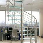 DIY Indoor Safety Glass Spiral Stairs-M6
