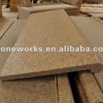 lamed yellow granite stair for outside decorataion-LW013