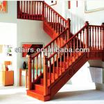 U shape timber stairs-LH-WS008
