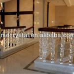 crystal glass stair hand rail pillar for home decoration-JMD-LT-083