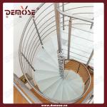 modern indoor stainless steel stair/ staircase with glass tread-DMS-1042