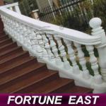 Outdoor Chinese White Marble stair baluster-stair baluster