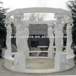 2013 hot salemarble gazebo for garden decoration in stock(30 years factory)-AX-MG02111