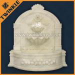 Simple White Marble Double Shell Wall Fountain-WGF-1