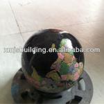 black nature stone ball stone sphere-JS-F073 stone ball