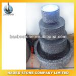Garden black granit fountains with light-HBFB-46