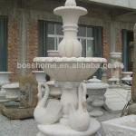 Swan water fountain stone fountain outdoor stone fountains for sale-BS-F71