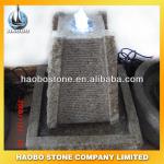 Garden black granit fountains with light-HBFB-48