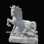 gray horse stone l statues ,ourdoor stone horse statues ,-xh