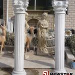 White marble roman column-