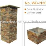 Stackable slate and stone Pillars WC-N20-