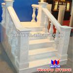 Polishing Surface Natural Stone Marble Staircase Balustrade-wfcm