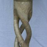 Mountain Camelia Twist Column With Roman Head Marble Column-111024-63