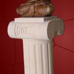 White or Black Stone Pillar-