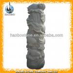 White Marble Pillar/column for Hall with fish Engraving-