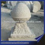 Granite Stop Stone pillar with pineapple surface (G603)-OH-B-04