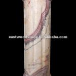 red dragon onyx column marble pillar-EWS-P-642
