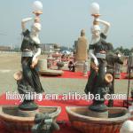 Marble Fountain With Goddess Topped Lights-YLC(30)