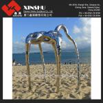 mordern outdoor lanscape sculpture stainless steel garden sculpture-SS004