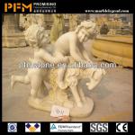 hand carved western style garden decorative little boy marble statue-PFM SS32