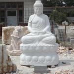 China marble sculpture Sitting Buddha statue with quality assurance-Sitting Buddha statue