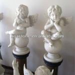 China white marble little angel carving/baby angel sculpture-LIGA-MC003