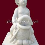 White Marble Kid Riding on the Fish-YF-HT-M-RW046