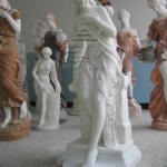 Goddess Polished Pure White Marble Status-Goddess Polished Pure White Marble Status