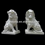 Garden Natural Marble Lion Animal Statue-CHY-AN163-CHY-AN163