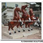 HS-015 Jumping Fiberglass Horse Sculpture, Life Size Horse Sculpture-HS-015
