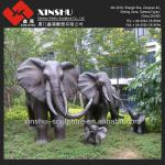 bronze deer sculpture elephant &amp; deer animal bronze sculpture-XSS-BS001