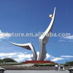 outdoor stainless steel sculpture-