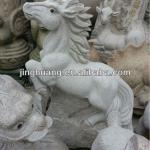 Stone outdoor horse statues-JH-M05 outdoor horse statue
