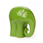 Light Green Ceramic Elephant Statues-cc00462