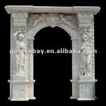 decorative stone arch marble door surround-AW-18