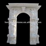 French Style Marble Statue Arch Pattern Carving-HT-A-MT005