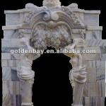 hand carved marble door surround sculpture-AW-21