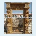 marble entry door surround sculpture-AW-24