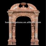 House Marble Column Arch Pattern Carving-HT-A-MT008