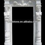 White Marble Exterior Door Surround-GL-DS