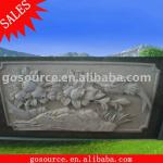 carving relief sculpture with flower-GS-C186