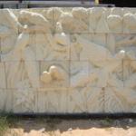 Carved furniture carved bird stone wall design-8778