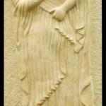Sandstone relief - Western style Fairy relief wall sculpture-S2105