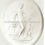 White Marble Figure Relief Sculpture-HT-H-FD018