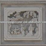 Natural Marble Wall Relief Carving-HT-J-FD009