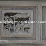 Natural Marble Wall Relief With Figure And tree Design-HT-J-MF03