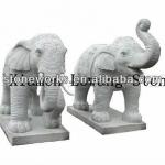 White Marble Elephant Sculpture-LW13-546