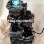 Stone fountain with ball and led for craft BK8050-BK8050