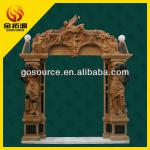outdoor artificial marble fireplace surround-GS-C2520