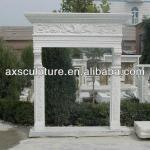 Indoor Decoration Column White Marble Fireplaces China-ax-143
